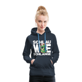 Schlau wie Schlange - Frauen Premium Hoodie - Navy