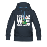 Schlau wie Schlange - Frauen Premium Hoodie - Navy