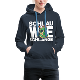 Schlau wie Schlange - Frauen Premium Hoodie - Navy