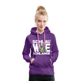 Schlau wie Schlange - Frauen Premium Hoodie - Purple