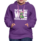 Schlau wie Schlange - Frauen Premium Hoodie - Purple