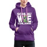 Schlau wie Schlange - Frauen Premium Hoodie - Purple