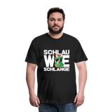 Schlau wie Schlannge - Männer Premium T-Shirt - Schwarz