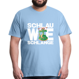 Schlau wie Schlannge - Männer Premium T-Shirt - Sky