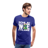 Schlau wie Schlannge - Männer Premium T-Shirt - Königsblau