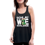 Schlau wie Schlange - Federleichtes Frauen Tank Top - Schwarz