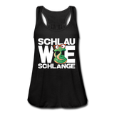 Schlau wie Schlange - Federleichtes Frauen Tank Top - Schwarz