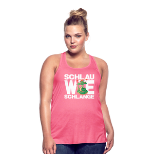 Schlau wie Schlange - Federleichtes Frauen Tank Top - Neonpink