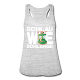 Schlau wie Schlange - Federleichtes Frauen Tank Top - Grau meliert