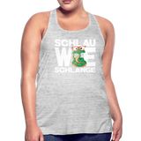 Schlau wie Schlange - Federleichtes Frauen Tank Top - Grau meliert