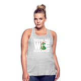 Schlau wie Schlange - Federleichtes Frauen Tank Top - Grau meliert