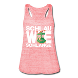 Schlau wie Schlange - Federleichtes Frauen Tank Top - Rot meliert