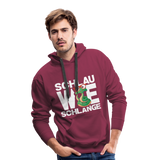 Schlau wie Schlange - Men’s Premium Hoodie - Bordeaux