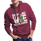 Schlau wie Schlange - Men’s Premium Hoodie - Bordeaux