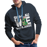 Schlau wie Schlange - Men’s Premium Hoodie - Navy