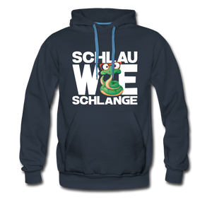 Schlau wie Schlange - Men’s Premium Hoodie - Jeansblau