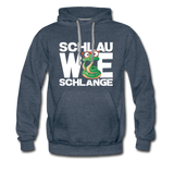 Schlau wie Schlange - Men’s Premium Hoodie - Jeansblau