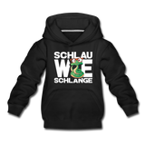 Schlau wie Schlange - Kinder Premium Hoodie - Schwarz