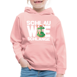 Schlau wie Schlange - Kinder Premium Hoodie - Kristallrosa