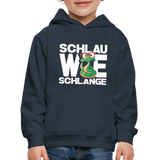 Schlau wie Schlange - Kinder Premium Hoodie - Navy