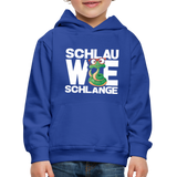 Schlau wie Schlange - Kinder Premium Hoodie - Royalblau