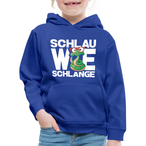 Schlau wie Schlange - Kinder Premium Hoodie - Jeansblau