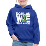 Schlau wie Schlange - Kinder Premium Hoodie - Royalblau