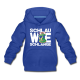 Schlau wie Schlange - Kinder Premium Hoodie - Royalblau