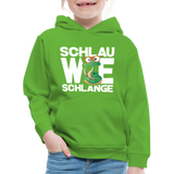 Schlau wie Schlange - Kinder Premium Hoodie - Hellgrün