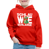 Schlau wie Schlange - Kinder Premium Hoodie - Rot