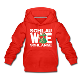 Schlau wie Schlange - Kinder Premium Hoodie - Rot