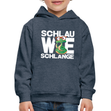 Schlau wie Schlange - Kinder Premium Hoodie - Jeansblau