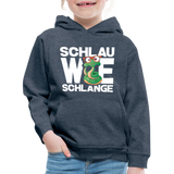 Schlau wie Schlange - Kinder Premium Hoodie - Jeansblau