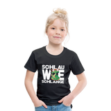 Schlau wie Schlange - Kinder Premium T-Shirt - Schwarz