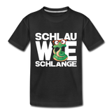 Schlau wie Schlange - Kinder Premium T-Shirt - Schwarz