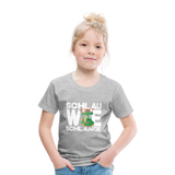 Schlau wie Schlange - Kinder Premium T-Shirt - Grau meliert