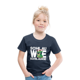 Schlau wie Schlange - Kinder Premium T-Shirt - Navy