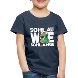 Schlau wie Schlange - Kinder Premium T-Shirt - Navy