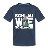 Schlau wie Schlange - Kinder Premium T-Shirt - Navy