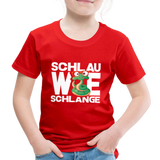 Schlau wie Schlange - Kinder Premium T-Shirt - Rot