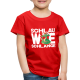 Schlau wie Schlange - Kinder Premium T-Shirt - Rot