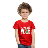 Schlau wie Schlange - Kinder Premium T-Shirt - Rot