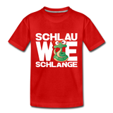 Schlau wie Schlange - Kinder Premium T-Shirt - Rot