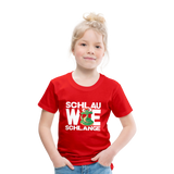 Schlau wie Schlange - Kinder Premium T-Shirt - Rot