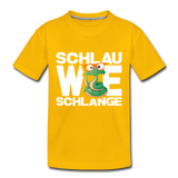 Schlau wie Schlange - Kinder Premium T-Shirt - Sonnengelb