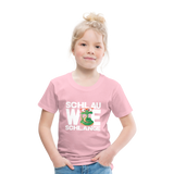 Schlau wie Schlange - Kinder Premium T-Shirt - Hellrosa