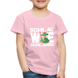 Schlau wie Schlange - Kinder Premium T-Shirt - Hellrosa