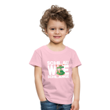 Schlau wie Schlange - Kinder Premium T-Shirt - Hellrosa