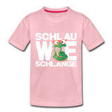 Schlau wie Schlange - Kinder Premium T-Shirt - Hellrosa