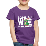 Schlau wie Schlange - Kinder Premium T-Shirt - Lila